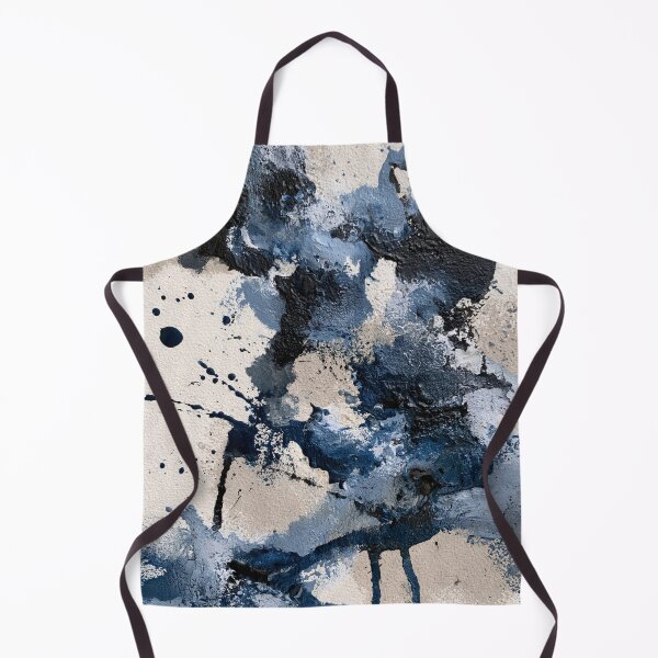 Item preview, Abstract Textured Blue Palette No. 14 - Chaotic Blue & Black Fluid Explosion designed and sold by SlowRegardArt.