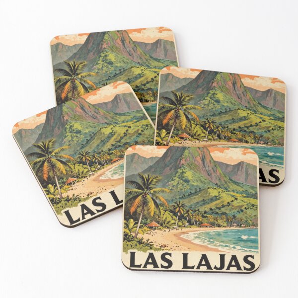Item preview, Las Lajas Vintage Poster Panama Beach designed and sold by julyperson.