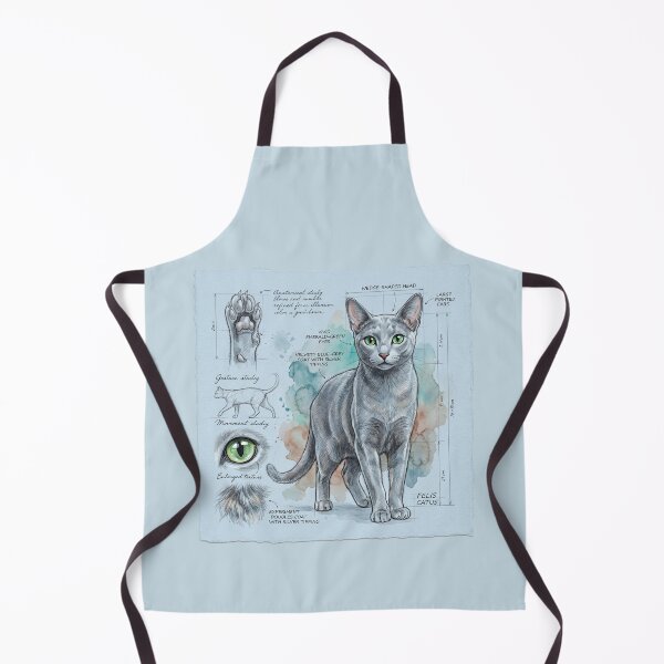 Item preview, Russian Blue Cat Anatomical Study Print designed and sold by Paolo-Bandal.