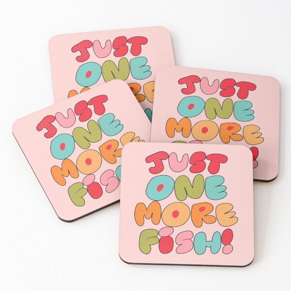 Item preview, Just One More Fish (Pink) designed and sold by yellowflowerhut.