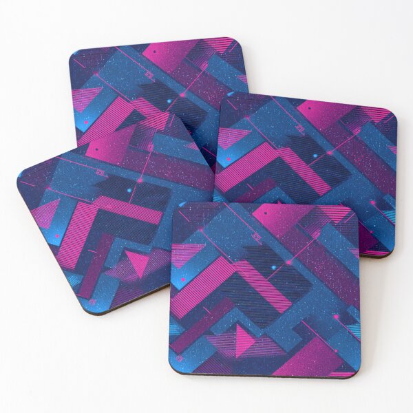 Item preview, Retro 80s 90s Synthwave Geometric Abstract Design designed and sold by NicolasGlowArt.