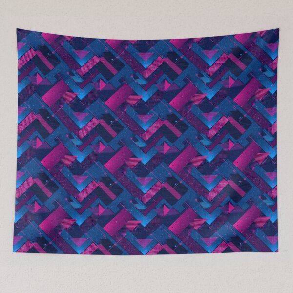 Item preview, Retro 80s 90s Synthwave Geometric Abstract Design designed and sold by NicolasGlowArt.