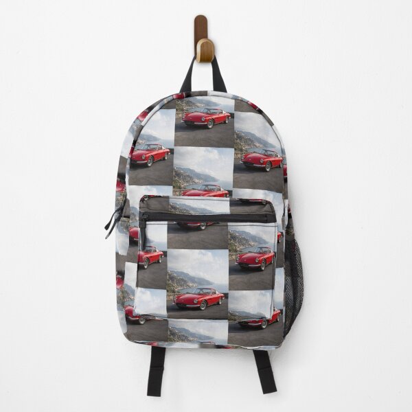 Item preview, Red Vintage Italian Sports Car Amalfi Coast Classic Car Art designed and sold by LoveNurseries.