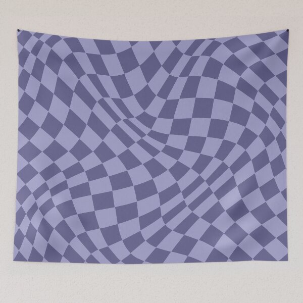 Item preview, Purple Wavy Checkered pattern designed and sold by Studio Vickn.
