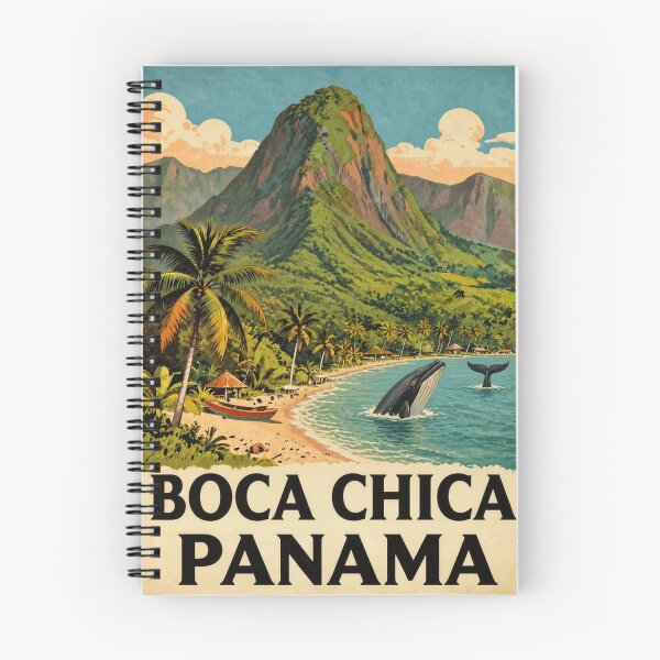 Aperçu de l'œuvre Affiche rétro de Boca Chica, Panama Beach créée et vendue par julyperson.