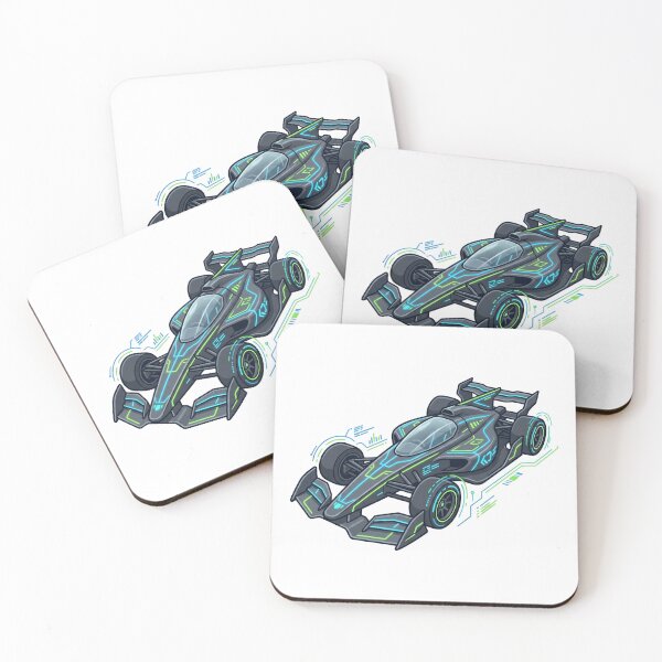 Item preview, Dark Cyber Formula Car Neon Circuit Glow Digital Art designed and sold by Void Signal.