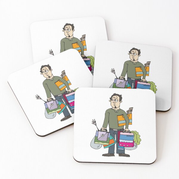 Item preview, Therapy Overload – Funny Tired Man Shopping Meme Art designed and sold by MyxaART.