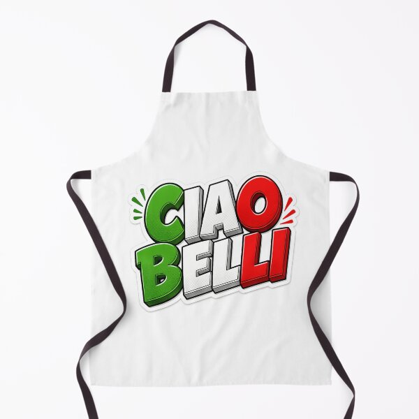 Item preview, CIAO BELLI – Italian Flag Pop Art T‑Shirt Design designed and sold by stickyverselab.