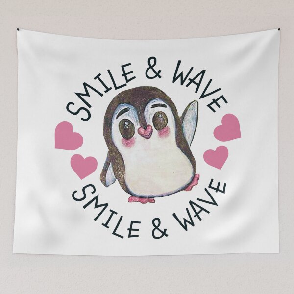 Item preview, Smile & Wave Penguin designed and sold by MyBottomShelf.