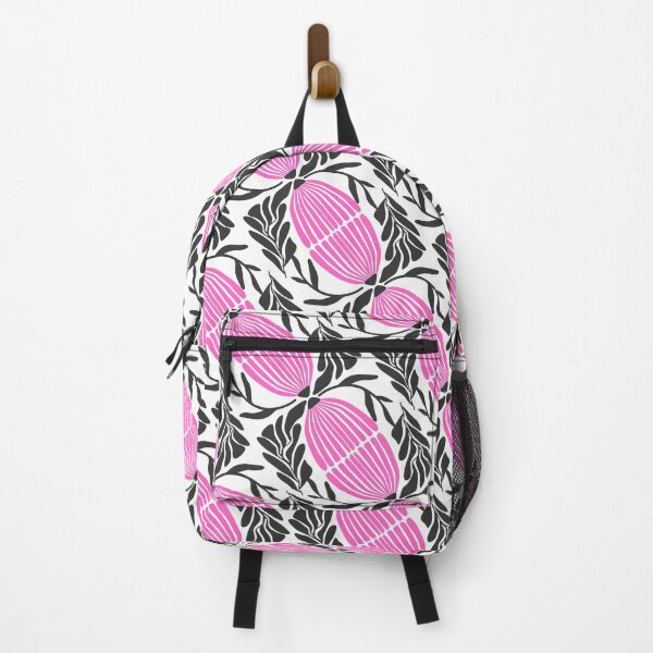 Item preview, Modern Pink and Black Botanical Pattern - Abstract Floral Art designed and sold by Atlasoloji.
