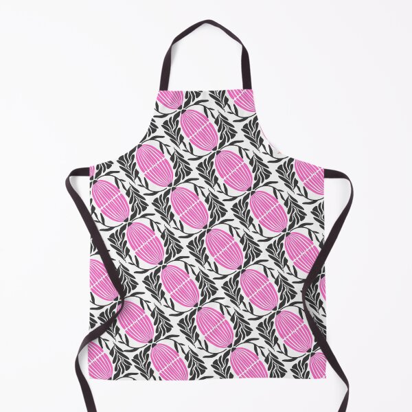 Item preview, Modern Pink and Black Botanical Pattern - Abstract Floral Art designed and sold by Atlasoloji.