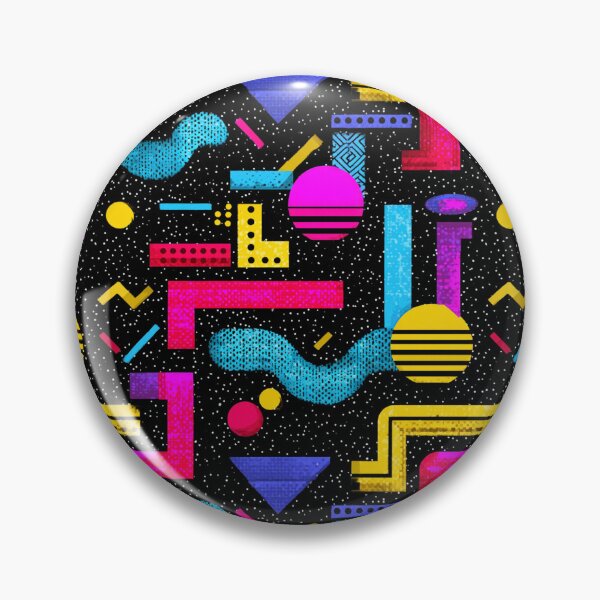 Item preview, Vibrant 90s Memphis Style Retro Abstract Pattern designed and sold by NicolasGlowArt.