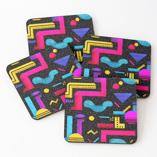 Item preview, Vibrant 90s Memphis Style Retro Abstract Pattern designed and sold by NicolasGlowArt.