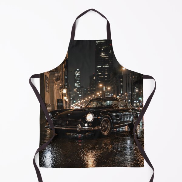 Item preview, Black Vintage Italian Sports Car Rainy City Night Art designed and sold by LoveNurseries.