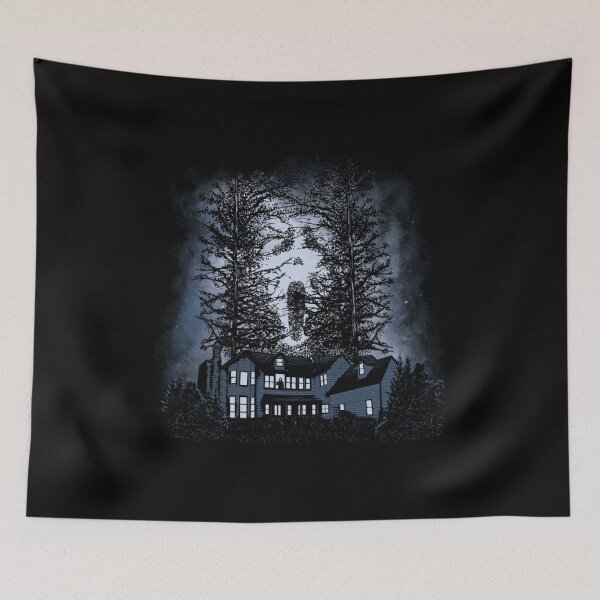 Item preview, Mysterious Killer - Ghost Mask Forest Illusion Horror Art designed and sold by MrGlayga.