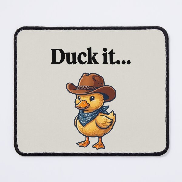 Item preview, Funny Cowboy Duck It Pun Black Slogan designed and sold by WAMTEES.