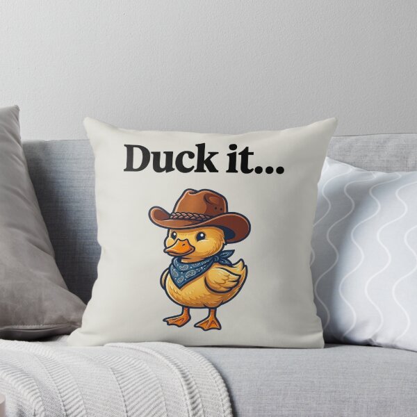 Item preview, Funny Cowboy Duck It Pun Black Slogan designed and sold by WAMTEES.