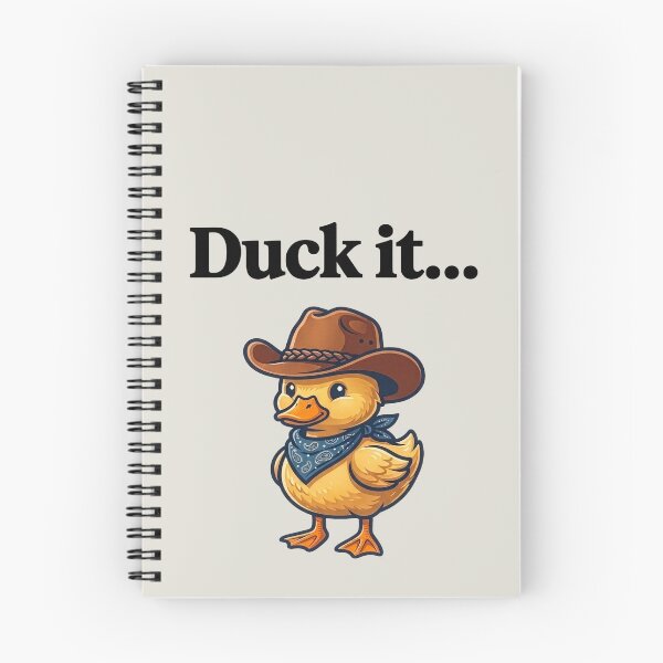Item preview, Funny Cowboy Duck It Pun Black Slogan designed and sold by WAMTEES.