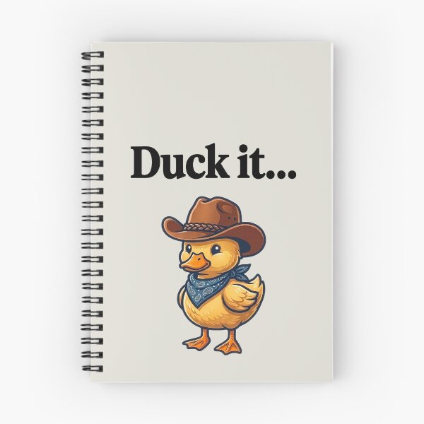 Item preview, Funny Cowboy Duck It Pun Black Slogan designed and sold by WAMTEES.