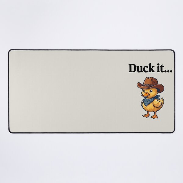 Item preview, Funny Cowboy Duck It Pun Black Slogan designed and sold by WAMTEES.