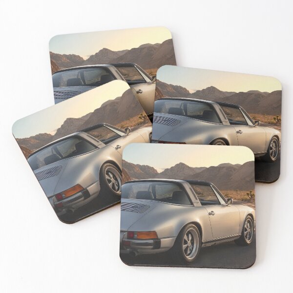 Item preview, Silver Vintage Sports Car Desert Road Trip Automotive Art designed and sold by LoveNurseries.