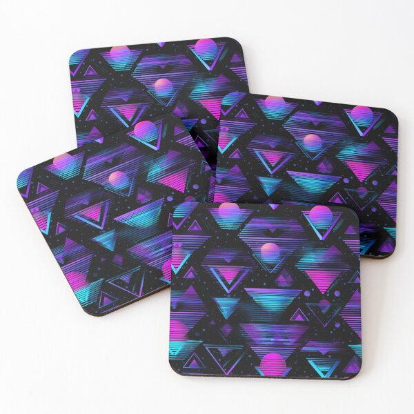 Item preview, Synthwave Vaporwave Neon Geometric Art designed and sold by NicolasGlowArt.