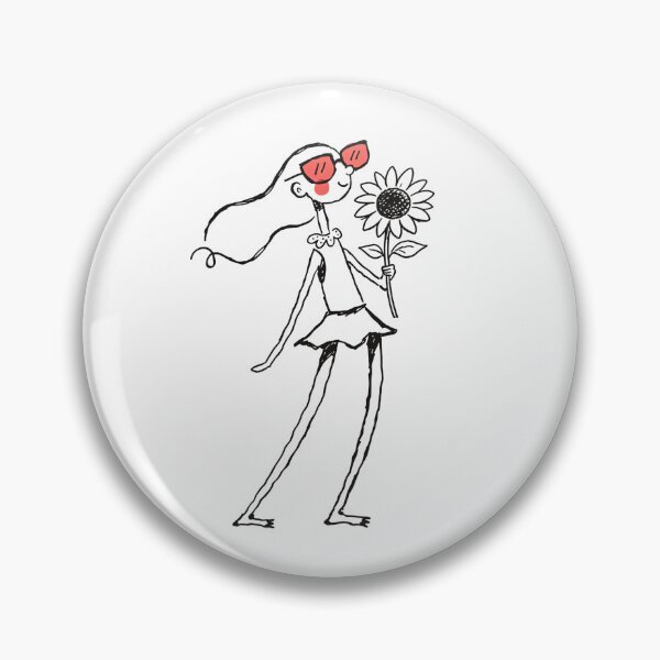 Item preview, A woman holding a sunflower designed and sold by LTStudioArts.