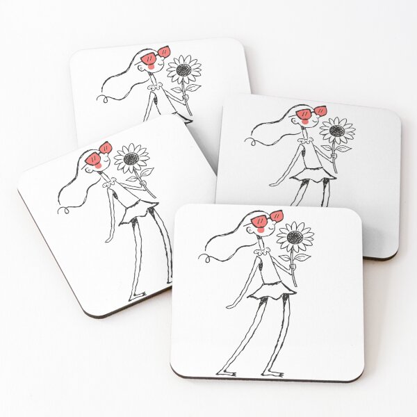 Item preview, A woman holding a sunflower designed and sold by Mr Ai Shop.