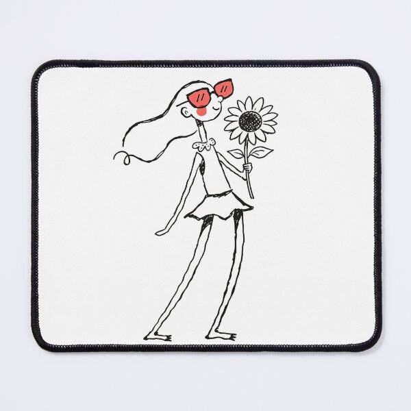 Item preview, A woman holding a sunflower designed and sold by Mr Ai Shop.