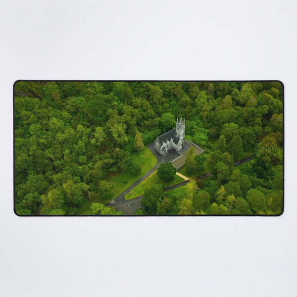 Item preview, Hidden Forest Cathedral Aerial Nature Landscape Gaming Vibe designed and sold by MatDeskBlue.