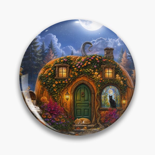 Item preview, Moonlit Pumpkin House designed and sold by Claudia Bartoli-McKinney.