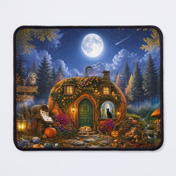 Item preview, Moonlit Pumpkin House designed and sold by Claudia Bartoli-McKinney.