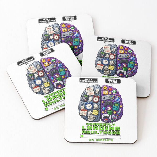 Item preview, Currently Loading Adulthood Funny Retro Gamer designed and sold by RetroPixel Apparel.