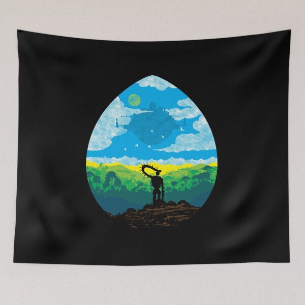 Item preview, Mystical Floating City - Anime Robot Guardian Art designed and sold by MrGlayga.