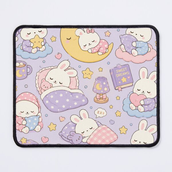 Item preview, Sleepy Bunny Moonlight Pattern designed and sold by Soft Berry Studio.