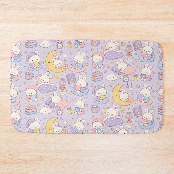 Item preview, Sleepy Bunny Moonlight Pattern designed and sold by Soft Berry Studio.