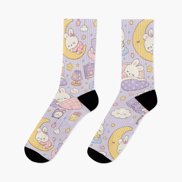 Item preview, Sleepy Bunny Moonlight Pattern designed and sold by Soft Berry Studio.