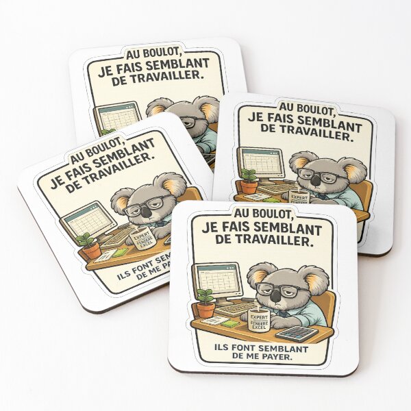 Item preview, Funny Koala Office Humor / I'm Pretending to Work designed and sold by Va Comprendre.
