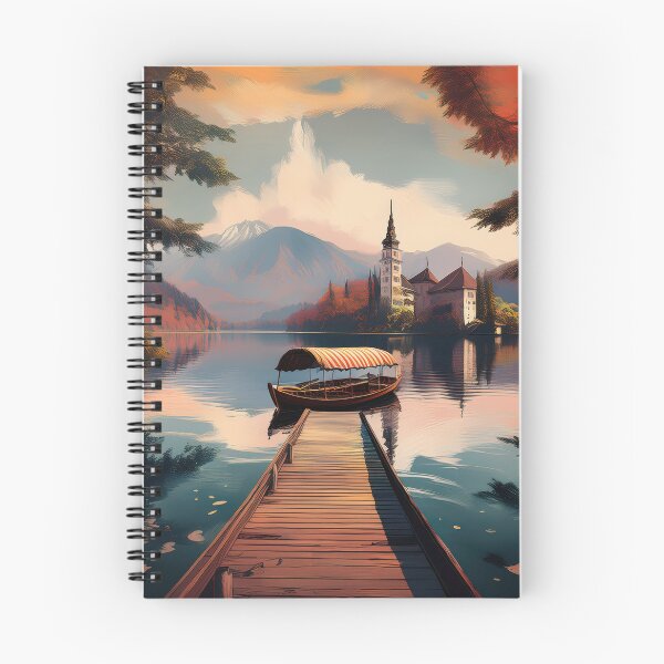 Item preview, Lake Bled Slovenia Vintage Travel Poster designed and sold by pod24.