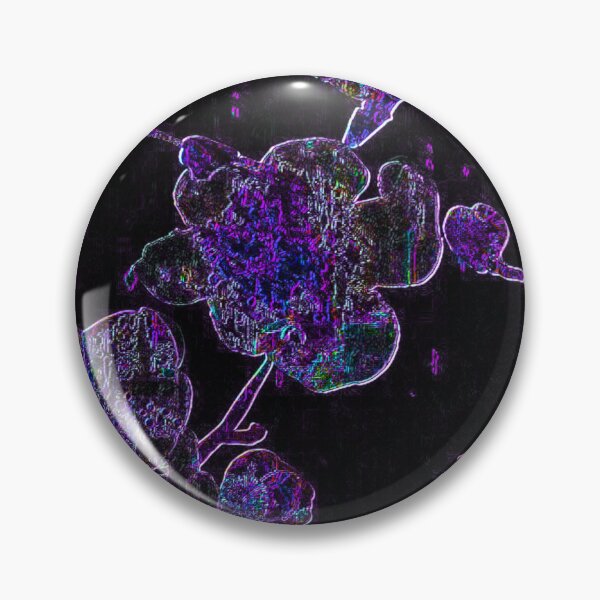 Item preview, Dark Chromatic Cherry Blossom – Neon Botanical Art | Chromatic Collection designed and sold by BatNature.
