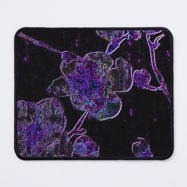 Item preview, Dark Chromatic Cherry Blossom – Neon Botanical Art | Chromatic Collection designed and sold by BatNature.