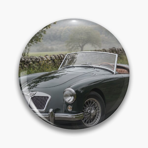 Item preview, Vintage Green Roadster Classic Sports Car Countryside Art designed and sold by LoveNurseries.