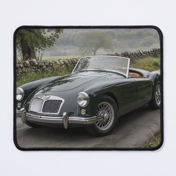 Item preview, Vintage Green Roadster Classic Sports Car Countryside Art designed and sold by LoveNurseries.