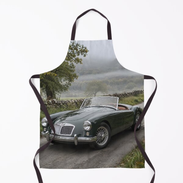 Item preview, Vintage Green Roadster Classic Sports Car Countryside Art designed and sold by LoveNurseries.