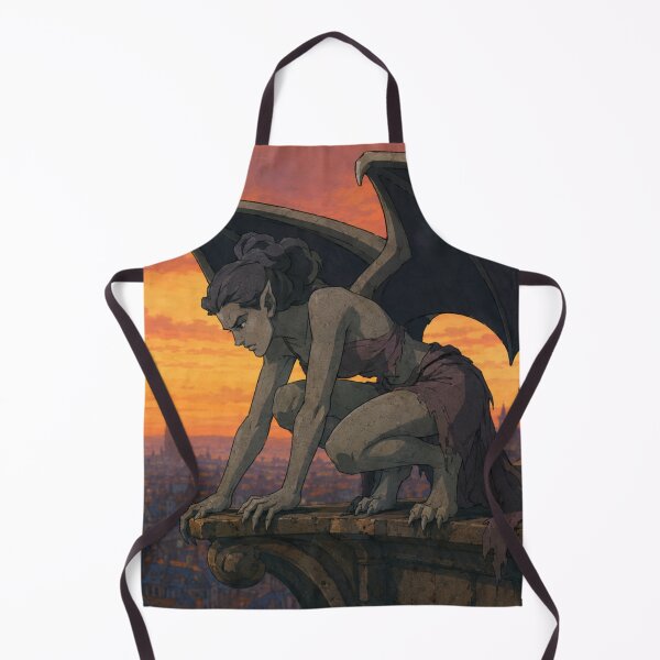 Item preview, Lonely Gargoyle at Sunset Gothic Fantasy Art designed and sold by Hollow Moon Studios..