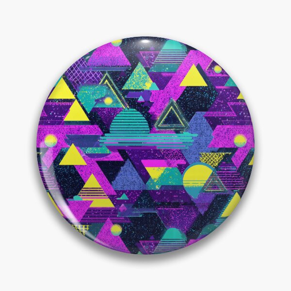 Item preview, Retro 80s 90s Geometric Vaporwave Pattern designed and sold by NicolasGlowArt.