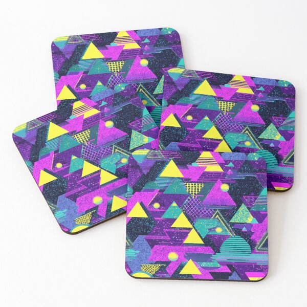 Item preview, Retro 80s 90s Geometric Vaporwave Pattern designed and sold by NicolasGlowArt.