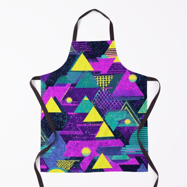 Item preview, Retro 80s 90s Geometric Vaporwave Pattern designed and sold by NicolasGlowArt.
