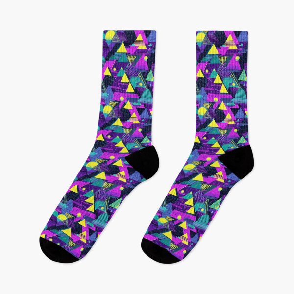 Item preview, Retro 80s 90s Geometric Vaporwave Pattern designed and sold by NicolasGlowArt.