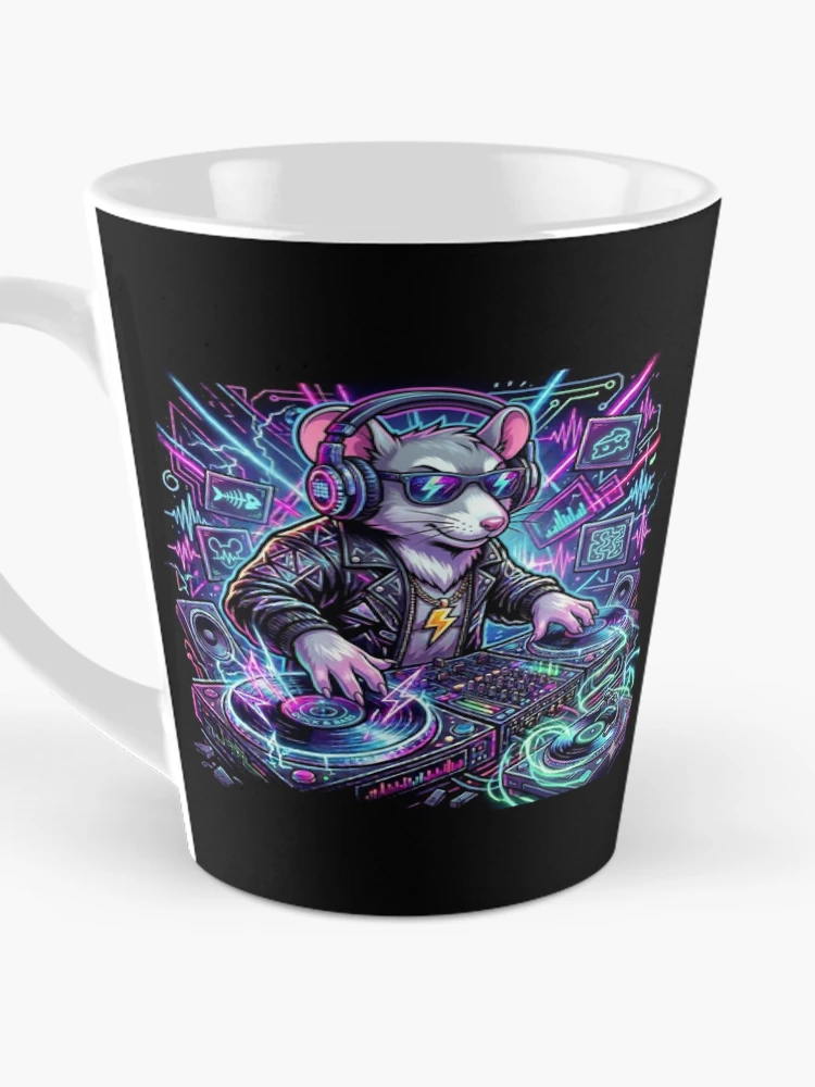 Thumbnail 3 of 4, Coffee Mug, Techno mouse designed and sold by RaveWaveDesign.